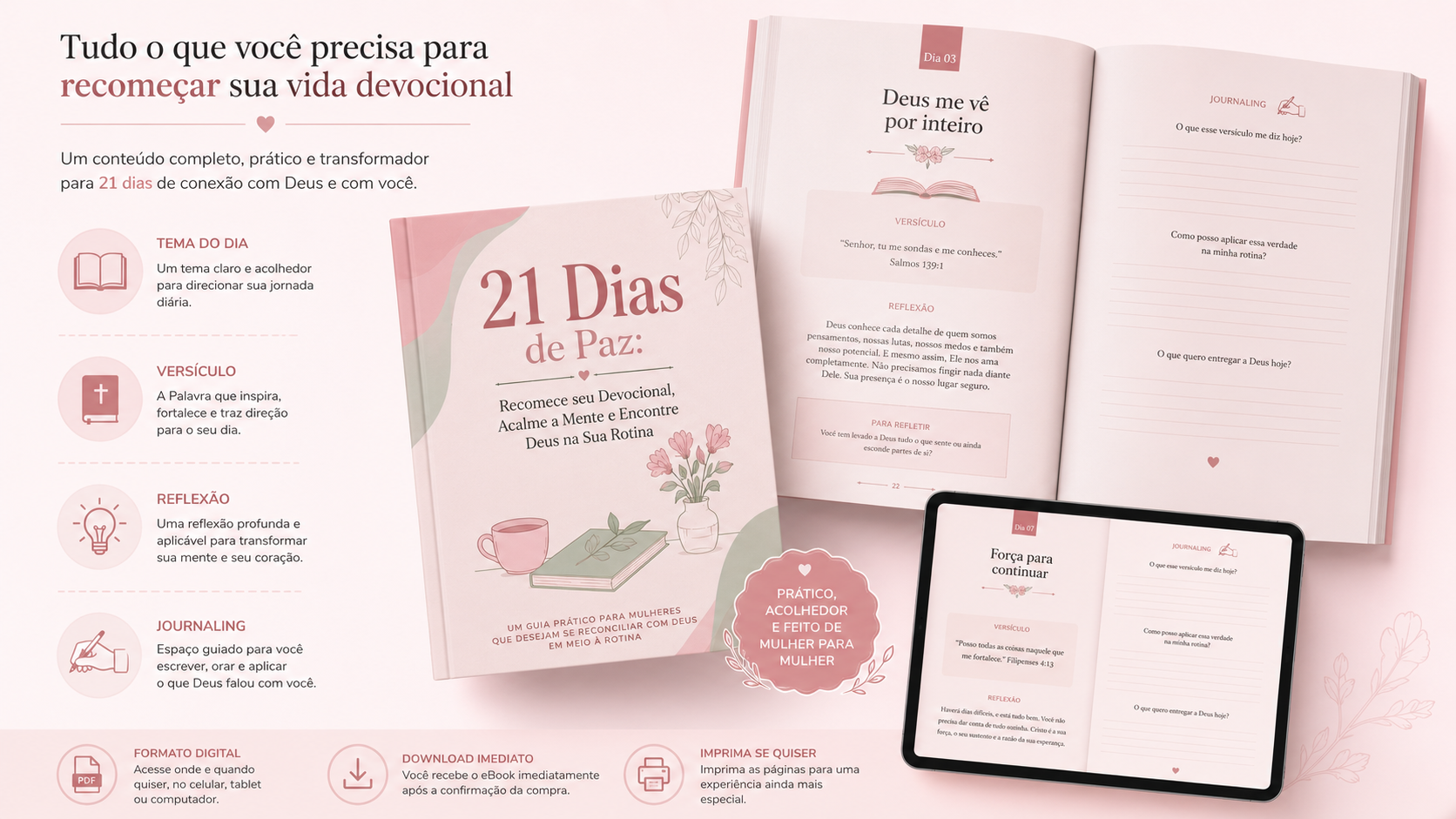 Tudo que você recebe no Devocional 21 Dias